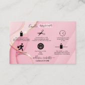 Carte De Visite Logo Holographique moderne élégant violet (Devant)