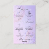 Carte De Visite Logo Holographique moderne élégant violet (Devant)