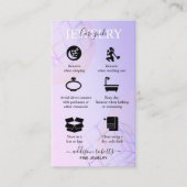 Carte De Visite Logo Holographique moderne élégant violet (Devant)