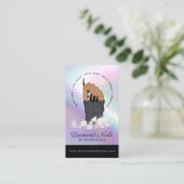 Carte De Visite Logo Holographique Nail Tech Nail Salon tendance m (Debout devant)