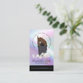 Carte De Visite Logo Holographique Nail Tech Nail Salon tendance m (Debout devant)