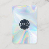 Carte De Visite Logo Holographique QR Code Site des médias sociaux (Dos)