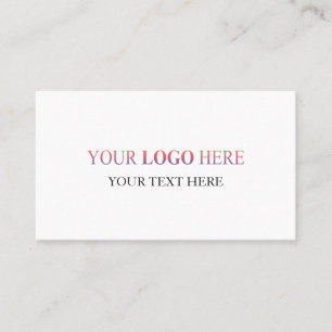Carte De Visite Logo horizontal personnalisé - Pas de commande min