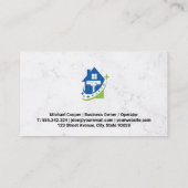 Carte De Visite Logo House Clean Squeegee | Sanitifiant (Dos)