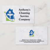 Carte De Visite Logo House Clean Squeegee | Sanitifiant (Devant / Derrière)
