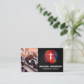 Carte De Visite Logo Humaniste de Fitness Moderne (Debout devant)