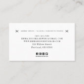 Carte de visite, logo, icônes SM (Dos)