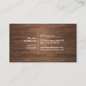 Carte De Visite Logo II des blocs architecturaux modernes sur le b (Dos)