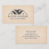 Carte De Visite Logo immobilier (Devant / Derrière)