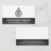 Carte De Visite Logo immobilier Abstrait (Devant / Derrière)