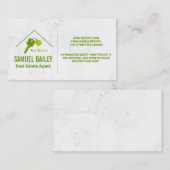 Carte De Visite Logo immobilier | Accueil et clés (Devant / Derrière)