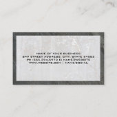 Carte De Visite Logo immobilier | Ardoise en marbre (Dos)