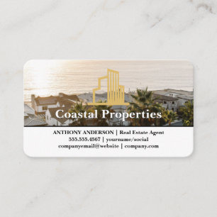 Carte De Visite Logo Immobilier   Biens Près de la Côte