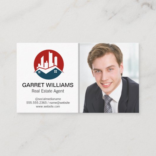 Carte De Visite Logo immobilier | Business Man (Devant)