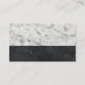 Carte De Visite Logo immobilier classique | Pierre de marbre (Dos)