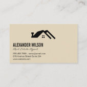 Carte De Visite Logo immobilier | Clés de maisons (Dos)