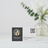 Carte De Visite Logo immobilier | Code QR (Debout devant)