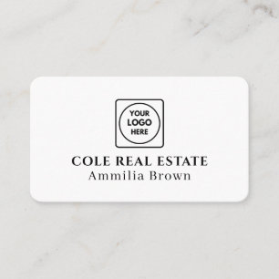 Carte De Visite Logo immobilier Conception de réaltor minimal mo