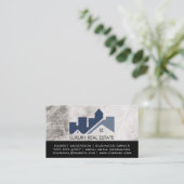 Carte De Visite Logo immobilier de construction architecturale (Debout devant)