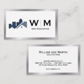 Carte De Visite Logo immobilier de construction architecturale (Devant / Derrière)