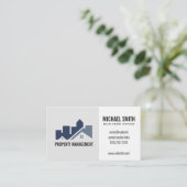 Carte De Visite Logo immobilier de construction architecturale (Debout devant)