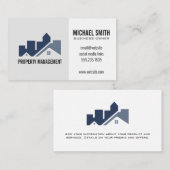 Carte De Visite Logo immobilier de construction architecturale (Devant / Derrière)