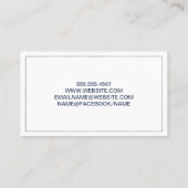 Carte De Visite Logo immobilier de construction architecturale (Dos)