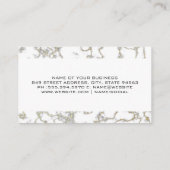 Carte De Visite Logo immobilier | Découpe en marbre (Dos)