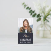 Carte De Visite Logo immobilier | Entreprise (Debout devant)