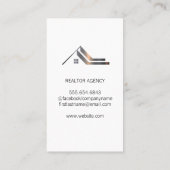 Carte De Visite Logo immobilier | Entreprise (Dos)