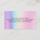 Carte De Visite Logo immobilier | Holographique géométrique | Code (Dos)