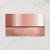 Carte De Visite Logo immobilier | Huile d'or rose | Luxe (Dos)