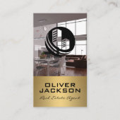 Carte De Visite Logo immobilier | Intérieur moderne (Devant)