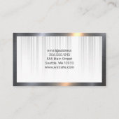 Carte De Visite Logo Immobilier Luxe Or | Métallique (Dos)