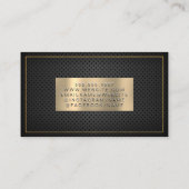 Carte De Visite Logo immobilier | Maillage en cuir (Dos)