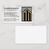 Carte De Visite Logo Immobilier | Marbre (Devant / Derrière)