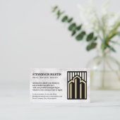 Carte De Visite Logo Immobilier | Marbre (Debout devant)