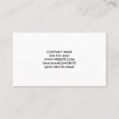 Carte De Visite Logo immobilier | Metallique (Dos)