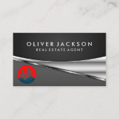 Carte De Visite Logo immobilier | Metallique (Devant)