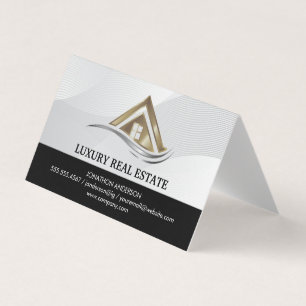 Carte De Visite Logo Immobilier Moderne Gestion de Propriété