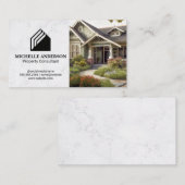 Carte De Visite Logo immobilier moderne | Maison de style de l'art (Devant / Derrière)