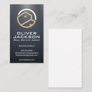 Carte De Visite Logo immobilier moderne   Professionnel