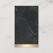 Carte De Visite Logo immobilier | Or | Marbre (Dos)