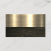 Carte De Visite Logo immobilier | Or métallique (Dos)