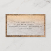 Carte De Visite Logo immobilier | Personnes d'affaires (Dos)