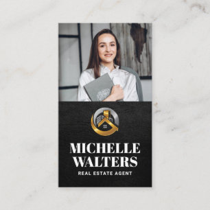 Carte De Visite Logo immobilier   Photo d'entreprise personnalisée