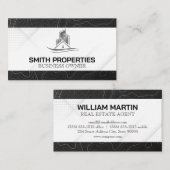 Carte De Visite Logo immobilier | Propriétés (Devant / Derrière)