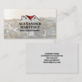 Carte De Visite Logo immobilier | Propriétés en bord de mer (Devant / Derrière)