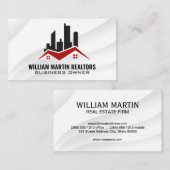 Carte De Visite Logo immobilier résidentiel commercial (Devant / Derrière)