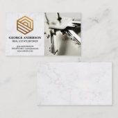 Carte De Visite Logo immobilier | Touches de la maison (Devant / Derrière)